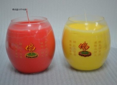 佛燈 供燈 妙觀藏酥油燭批發 七天大鼓型酥油燈 7天酥油燈(紅)-淘寶網